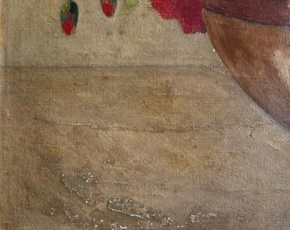 MILLET (20th c.)
Bouquet of anemones in a...
