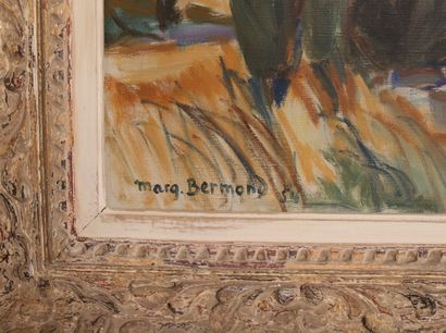 Marguerite BERMOND (1911-1991)
Southern landscape
Oil...