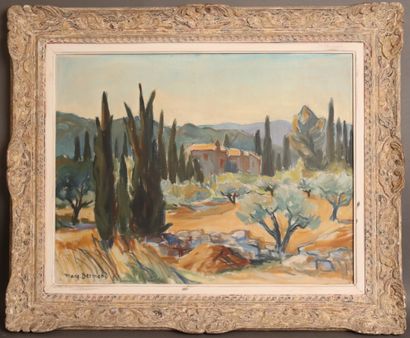 Marguerite BERMOND (1911-1991)
Southern landscape
Oil...