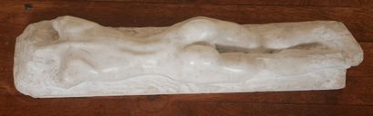 Paul HUBAY (1930-1994)
Reclining nude woman
White...