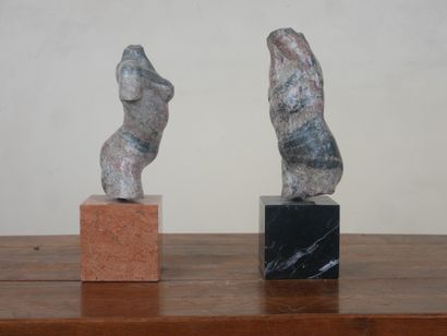 Paul HUBAY (1930-1994)
Couple
Pair of sculptures...
