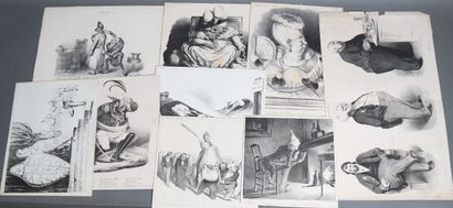 Honoré DAUMIER (1808-1879)
- Caricature (pl....