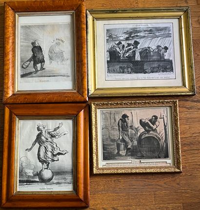 Honoré DAUMIER (1808-1879) after
16 lithographs:
-...