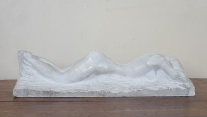 Paul HUBAY (1930-1994)
Reclining nude woman
White...
