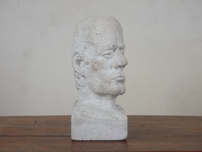 Modern school
Bust of a man
Carved stone...