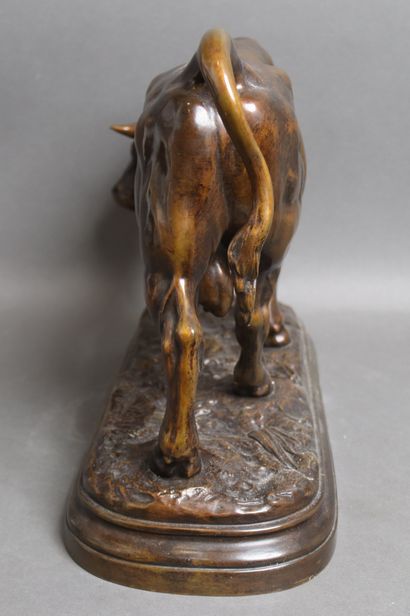 Louis VIDAL (1831-1892) after
Le taureau
Bronze...