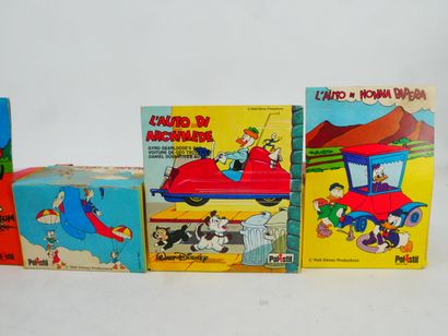 WALT DISNEY 
Set of 5 painted metal cars.
POLISTILL.
With...