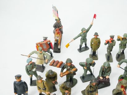 LINEOL (Germany):
Set of 33 painted composition...