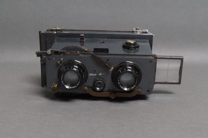 Verascope with two obj. E Krauss Tessar Zeiss...