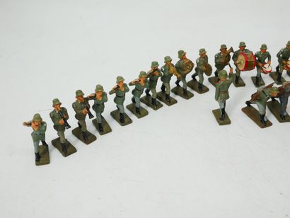 LINEOL (Germany):
Set of 58 painted composition...