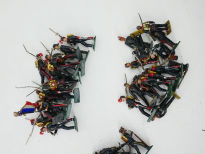 Important set of 190 painted lead soldiers:...