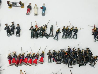 Important set of 190 painted lead soldiers:...