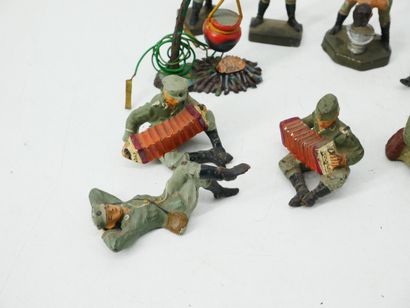 LINEOL (Germany):
Set of 11 painted composition...