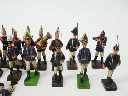 LINEOL (Germany):
Set of 32 painted composition...