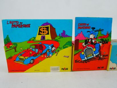 WALT DISNEY 
Set of 5 painted metal cars.
POLISTILL.
With...