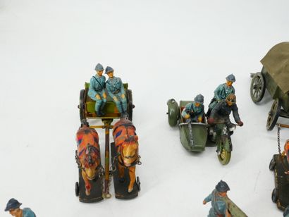 LINEOL (Germany):
Set of figures in painted...