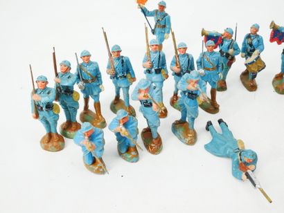 RESISTEX (France) :
Set of 26 painted composition...