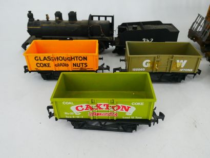 Lot including :
- 1 locomotive and its tender...