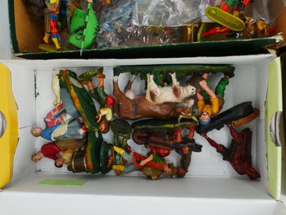 ELASTOLIN (Germany) :
Important lot of painted...