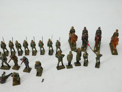 LINEOL (Germany):
Set of 58 painted composition...