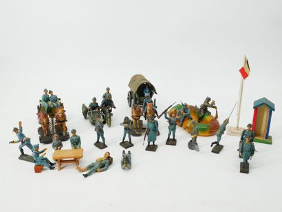 LINEOL (Germany):
Set of figures in painted...