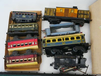 Important lot of spare parts for wagons,...