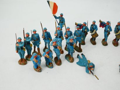 RESISTEX (France) :
Set of 26 painted composition...