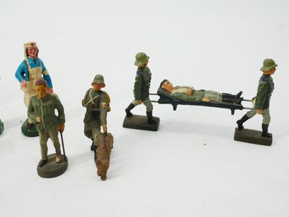 LINEOL (Germany):
Set of 10 painted composition...