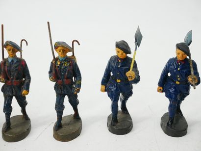ELASTOLIN (Germany):
Set of 11 figures in...