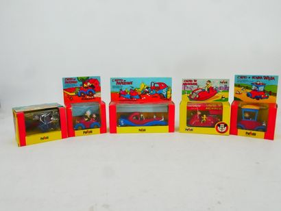 WALT DISNEY 
Set of 5 painted metal cars.
POLISTILL.
With...