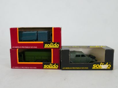 SOLIDO 
Important lot de 46 véhicules militaires...