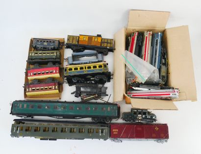 Important lot of spare parts for wagons,...
