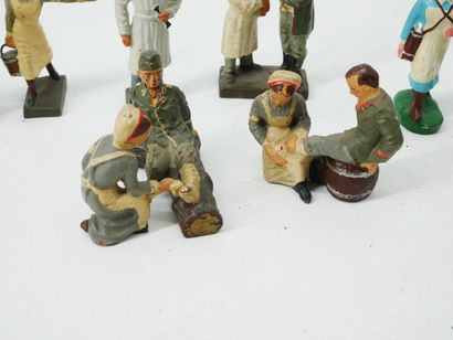 LINEOL (Germany):
Set of 10 painted composition...