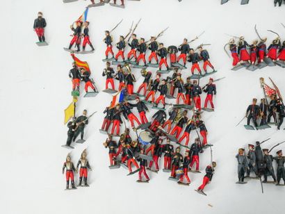 Important set of 190 painted lead soldiers:...