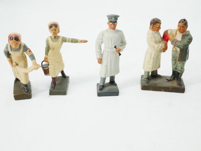 LINEOL (Germany):
Set of 10 painted composition...