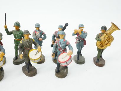 ELASTOLIN (Germany) :
Ensemble de 13 figurines...