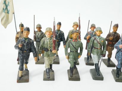 LINEOL (Germany) :
Ensemble de 21 figurines...