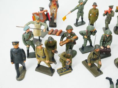 LINEOL (Germany):
Set of 33 painted composition...