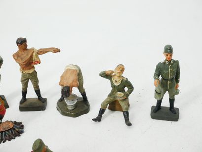 LINEOL (Germany):
Set of 11 painted composition...