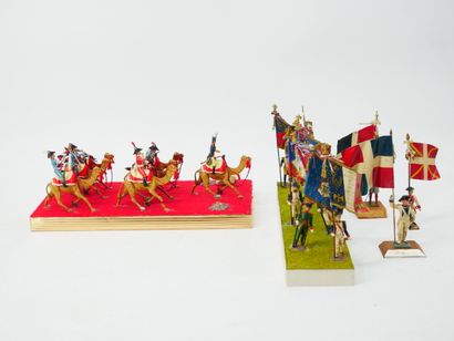 CBG (France):
Lot of painted lead soldiers,...