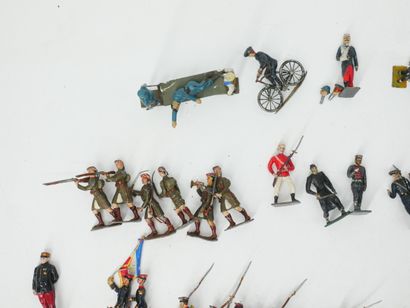 Important set of 190 painted lead soldiers:...
