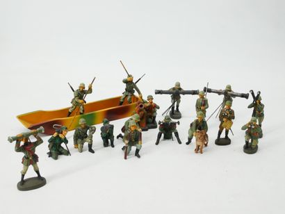 ELASTOLIN (Germany) : 
Set of 16 figures...