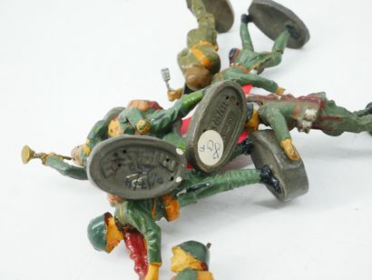 ELASTOLIN (Germany):
Set of 6 painted composition...