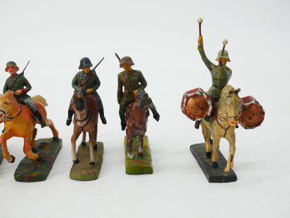 ELASTOLIN (Germany):
Set of 15 figures in...