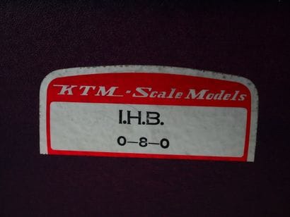 KTM (Japan) :
IHB 0-8-0
Metal locomotive...