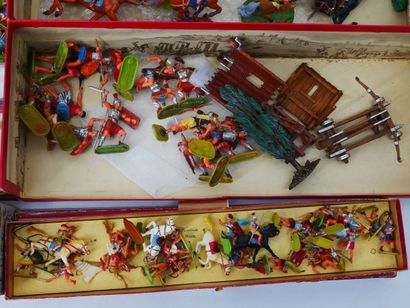 ELASTOLIN (Germany):
Lot of painted hard...