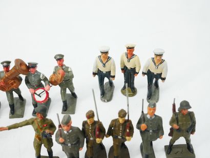 LINEOL (Germany):
Set of 33 painted composition...