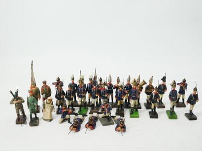 LINEOL (Germany):
Set of 32 painted composition...
