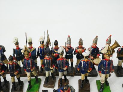 LINEOL (Germany):
Set of 32 painted composition...