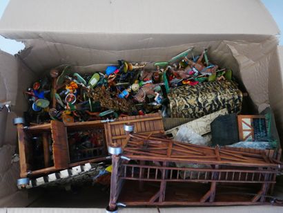 ELASTOLIN and OUGEN: 
Important lot of plastic...